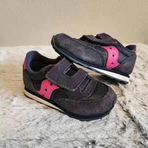 Saucony Kids' Baby Jazz Girls Sneakers in Pink and Navy - Size 7 M